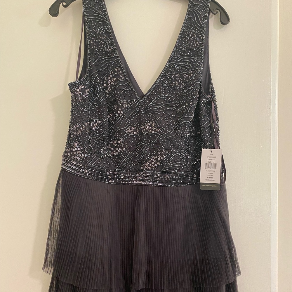 Adrianna Papell Tiered Gown